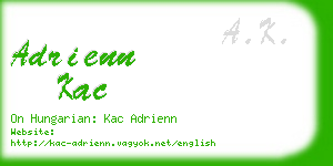 adrienn kac business card